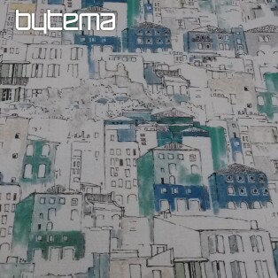 Decorative fabric MANAGUA CASAS blue