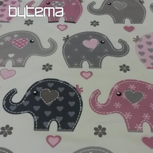 Children decorative fabric ELEPHANTS II