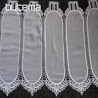 Crochet curtain 13609 white