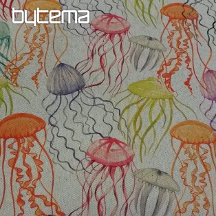 Decorative fabric JELLYFISH digital print