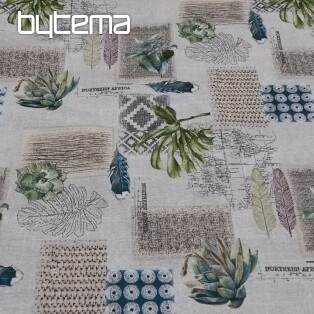 Decorative fabric FLORA green