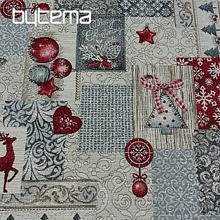 Tapestry tablecloth and scarf MODERN CHRISTMAS