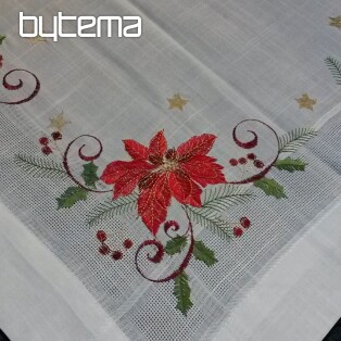 Christmas embroidered tablecloth and shawls ROSES