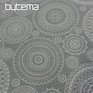 Decorative fabric MANDALA FONDO gray