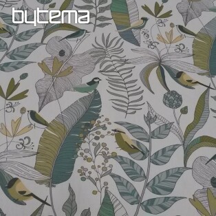 Decorative fabric BORAS green