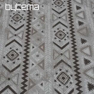 Decorative fabric TULUM MAYA brown