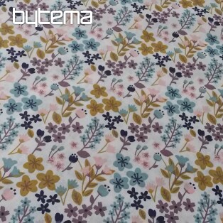 Cotton fabric FLOWERS MILA