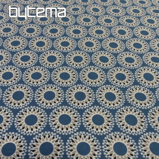 Cotton fabric MALAWA blue