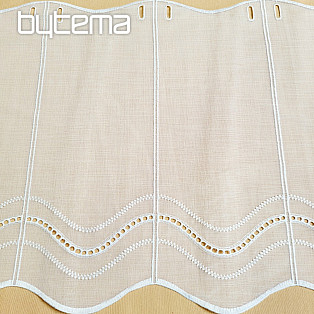 Modern woven Curtain V52 white