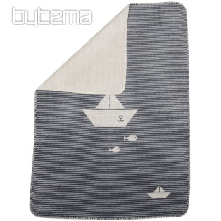 Children's cotton blanket DF Boat 100x75