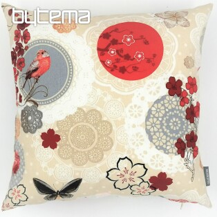 Decorative cushion cover FLOW RED