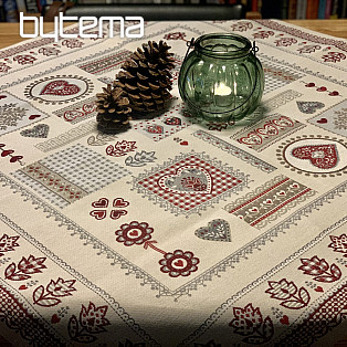 Tapestry tablecloth HEART LACE