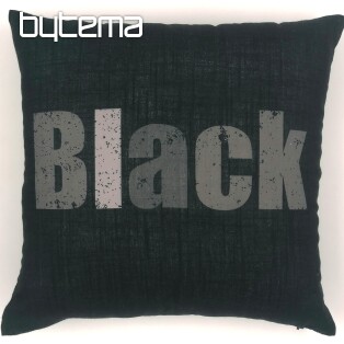 Decorative cushion cover COLORS BLACK