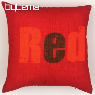 Decorative cushion cover COLORS RED