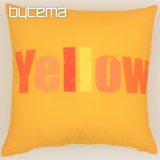 Decorative cushion cover COLORS YELLOW