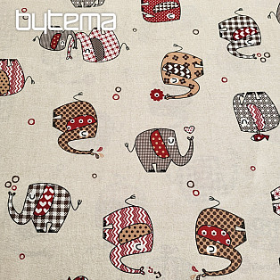 Decorative fabric ELEPHANTS