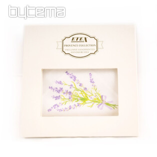 Women's fabric handkerchiefs - hand printed handkerchief Lavender 1 pc