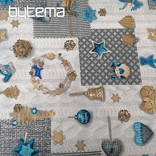 Decorative fabric NEVADA blue