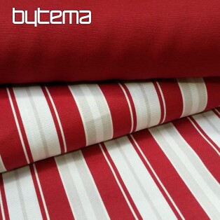 Decorative fabric Stripe red