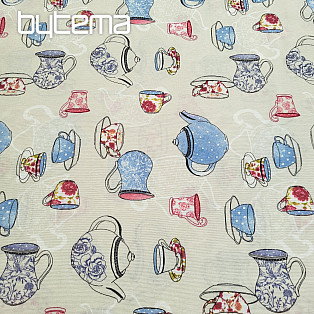Decorative fabric TEA SET