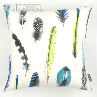 Decorative cushion cover FEATHER BLUE