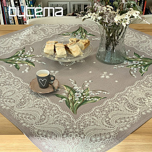 Tapestry tablecloth and scarves KONVALINKA