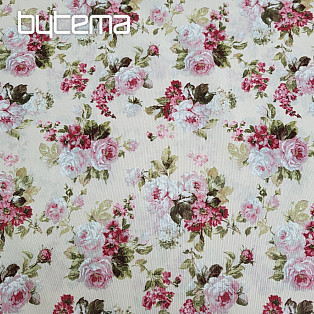 Decorative fabric ROSES ELIANA small