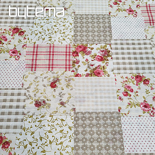 Decorative fabric ROSE MARTA patchwork