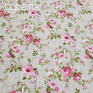 Decorative fabric ROSE EVA cut