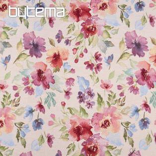 Tapestry fabric PASTEL FLOWERS