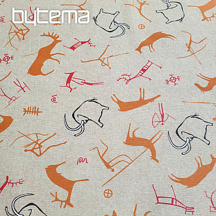 Decorative fabric BUXU mammoths