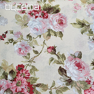 Decorative fabric ROSES ELIANA large