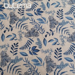 Decorative fabric Fern BLUE