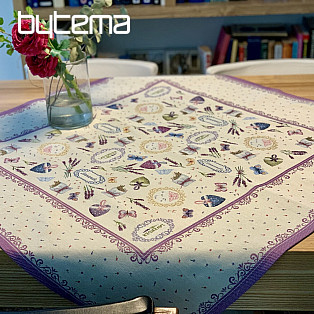 Tapestry tablecloth 100 x100 Lavender dream