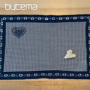 Embroidered placemats RUSTICALLY blue