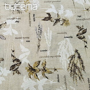 Decorative fabric BOTANICO brown