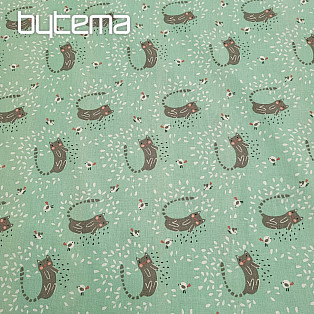 Cotton fabric ITCHY CAT