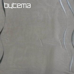 Voile curtain Gerster with embroidery - gray 195/0810