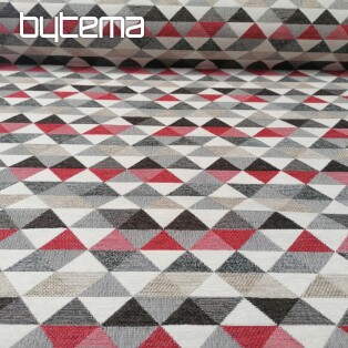 Upholstery Fabric  LUSA triangl red