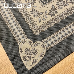 Tapestry tablecloth TYROLEAN grey