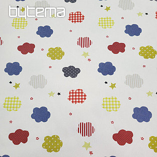 Children&#39;s decorative fabric CLOUDS
