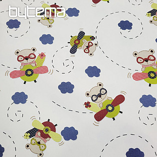 Childres decorative fabric BEAR FLYER