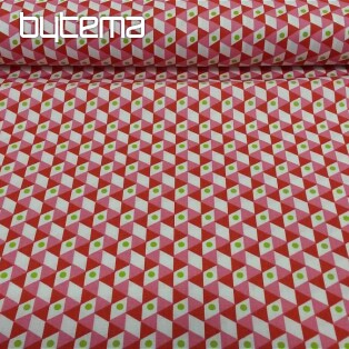 Cotton fabric NOHO red