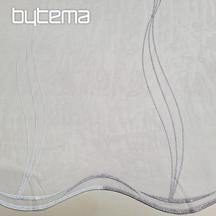 Modern embroidered curtain white coffee - cream GERSTER 556/0840