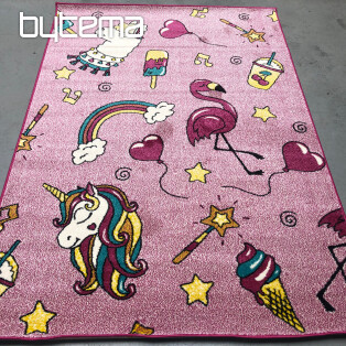 Children&#39;s piece rug PLAY flamingo