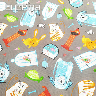 Decorative fabric PETS gray