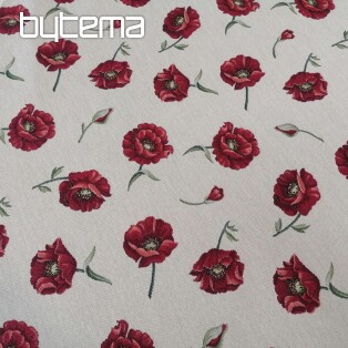 Decorative fabric POPPIES