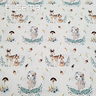 Cotton fabric EMA IN THE FOREST