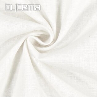 Linen fabric VERONE uni white