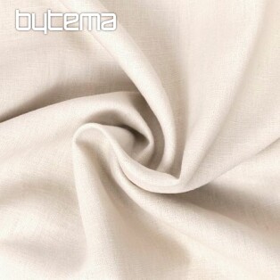 Linen fabric VERONE uni ivory